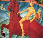Petrov-Vodkin, Kozma Bathing the Red Horse oil on canvas